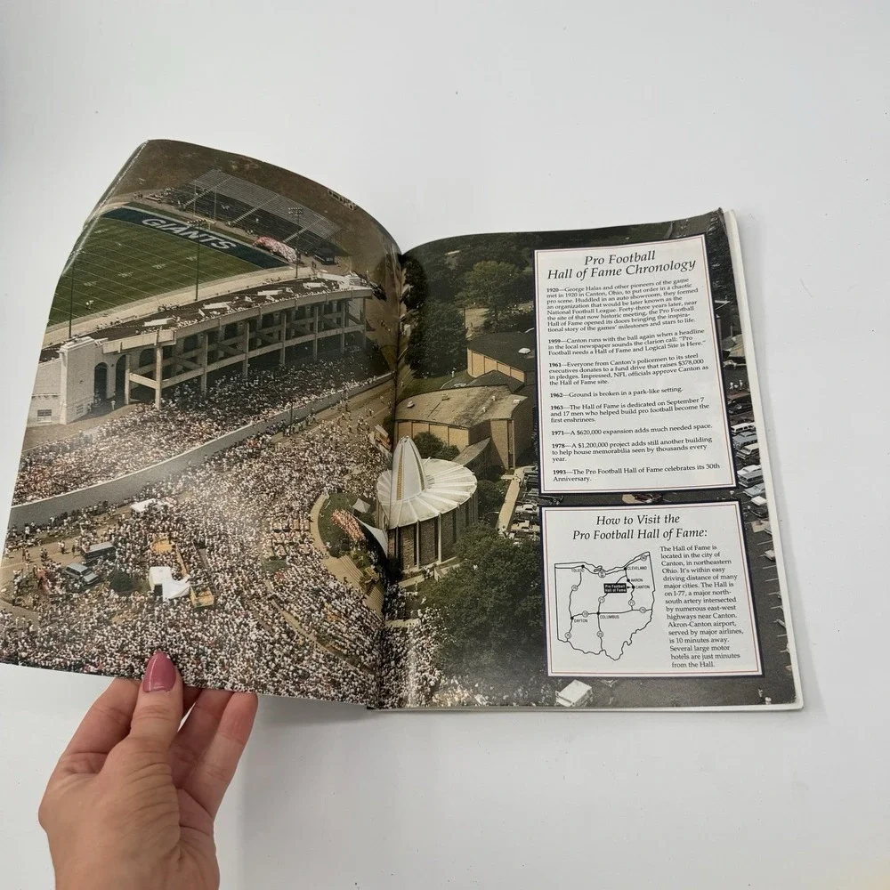 Pro Football Hall of Fame The‎ Story Behind the Dream Book 30th Anniversary 1993